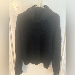 Black turtleneck sweater